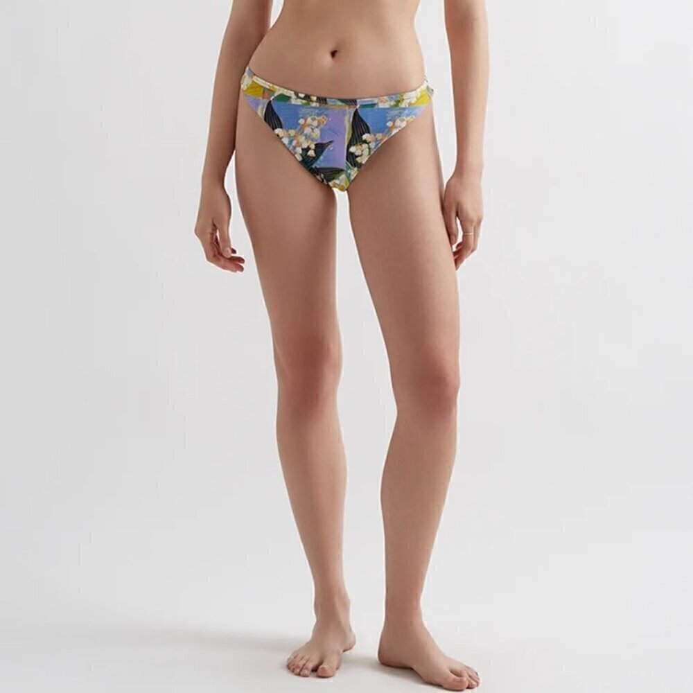 Saturday New York City Arianna Reversible Swim Bottom Midnight Garden Size M NWT